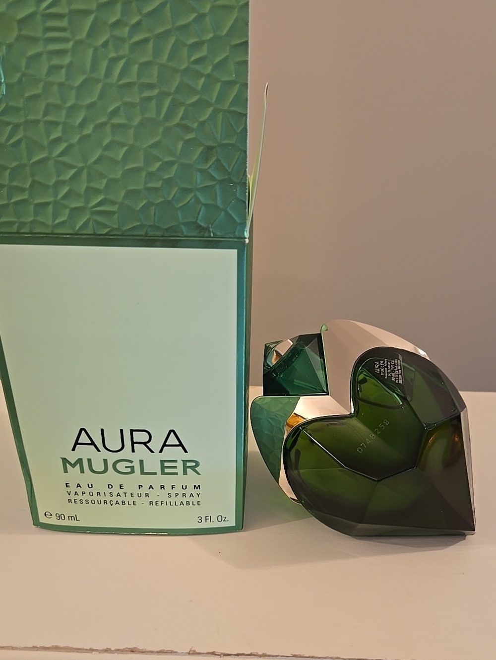 Mugler Aura -Heart Shaped Fragrance Bottle 3 Fl Oz